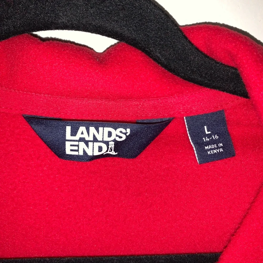Lands End vibrant red
